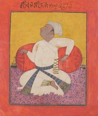 奉献者Maharaja Sital Dev， 1690。 作者 不明