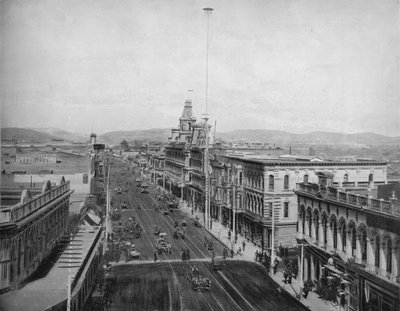 加利福尼亚州洛杉矶大街大街，建于1897年。 作者 不明