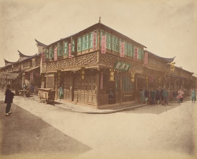 茶馆，1870年代。 作者 不明