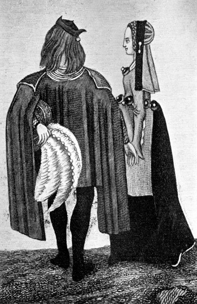 男女服饰，1910年15世纪末至16世纪初 作者 不明