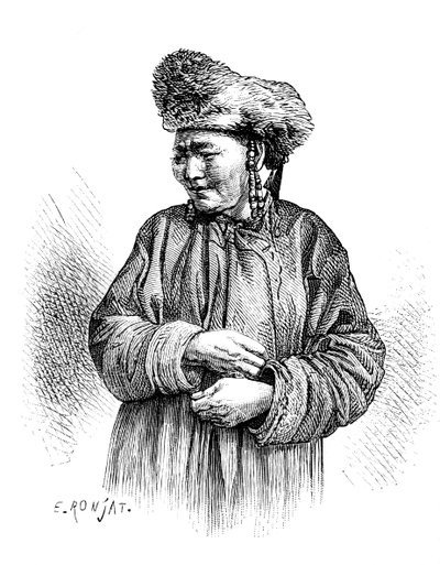 满族女人，c1890 作者 不明