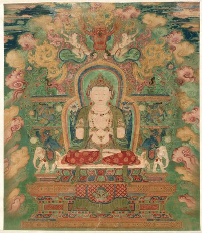 文殊菩萨1500年至1550年。 作者 不明