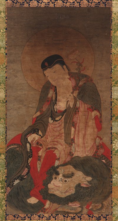 文殊菩萨，元或明朝，1279-1644年。 作者 不明