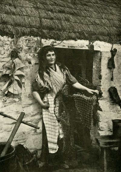 马恩岛渔民女儿，1901年。 作者 不明