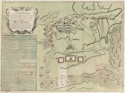萨武奇尼战役地图，1739年至1740年 作者 不明