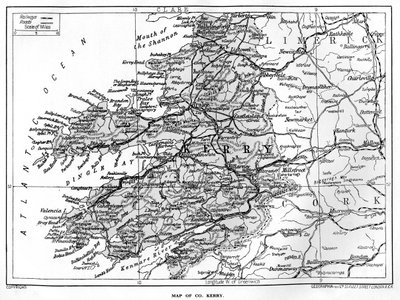 1924-1926年爱尔兰凯里郡地图 作者 不明