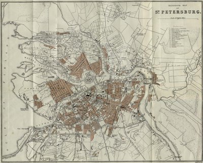 彼得堡地图，1893年 作者 不明