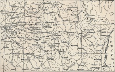 1814年，1896年的作战领域地图 作者 不明