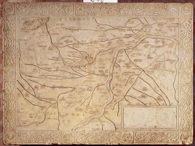 Map of the Mantuan territory, carved in low relief (marble) 作者 不明