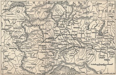 马伦哥战役地图，1800年，1896年 作者 不明