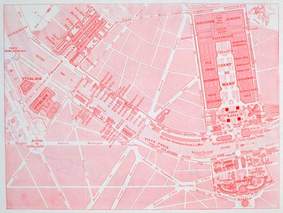 1900年巴黎世界博览会地图 作者 不明