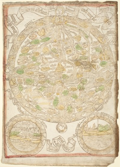 世界地图，约1480年。 作者 不明