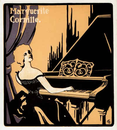 玛格丽特·科妮尔（Marguerite Cornille），法国音乐厅歌手，十九世纪末 作者 不明