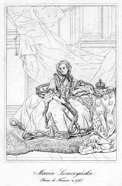 玛丽亚·莱斯奇辛斯卡（Maria Leszczynska），法国路易十五的皇后配偶，约17世纪 作者 不明