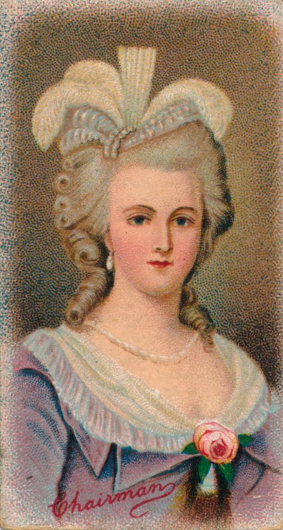 玛丽·安托瓦内特（Marie Antoinette）1755-1793，法国女王，1912年 作者 不明