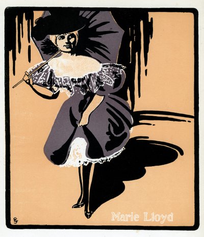 玛丽·劳埃德（Marie Lloyd），1870-1922年，十九世纪末期，英国音乐厅歌手 作者 不明