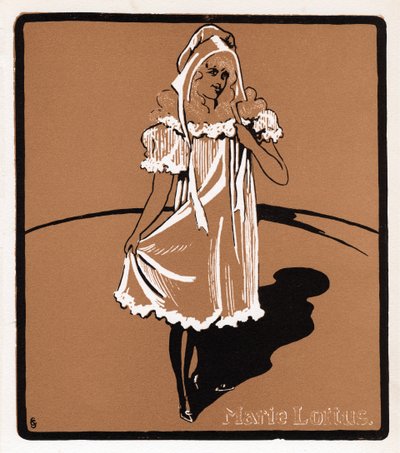 玛丽·洛夫图斯（Marie Loftus）1857-1940，苏格兰音乐厅明星，十九世纪末 作者 不明