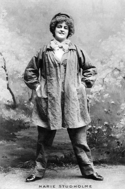 玛丽·斯图霍尔姆（Marie Studholme）1875-1930，英国女演员，1900年代 作者 不明