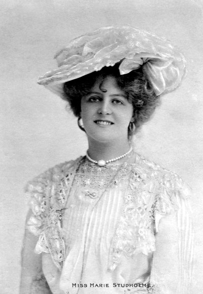 玛丽·斯图霍尔姆（Marie Studholme）1875-1930，英国女演员，1903年 作者 不明
