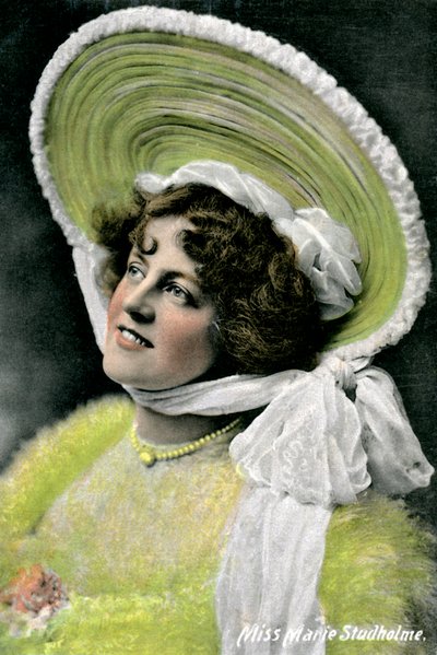 玛丽·斯图霍尔姆（Marie Studholme）1875-1930，英国女演员，1906年 作者 不明
