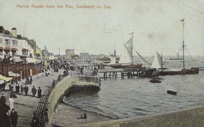 海上索特恩德的Marine Parade（彩色照片 作者 不明