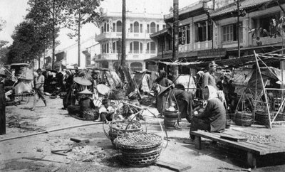 市场，越南，西贡，Cholon，20世纪 作者 不明