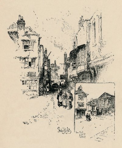 温莎市场街，1895年 作者 不明