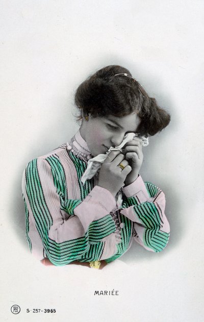已婚，法国复古明信片，c1900 作者 不明