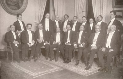 赫尔墨斯·丰塞卡元帅及其国务卿和顾问，1914年 作者 不明