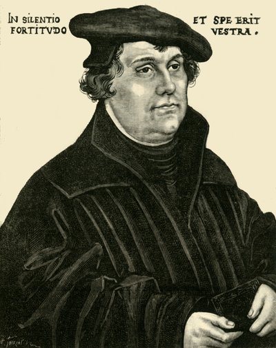 马丁·路德（Martin Luther），c1520-1530，1890年。 作者 不明