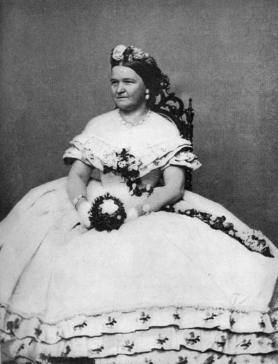 玛丽·托德·林肯（Mary Todd Lincoln），亚伯拉罕·林肯总统的妻子，c1860年代，1908年 作者 不明
