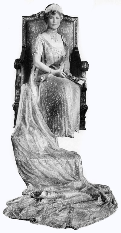 泰克（Teck）玛丽（Mary of Teck），英国乔治五世的女王妃（George V），大约在1930年代 作者 不明