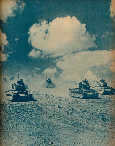 Matildas Waltzing在沙漠地上，1942年。 作者 不明