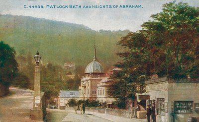 马特洛克·巴斯（Matlock Bath）和德比郡亚伯拉罕高地（c1905）。 作者 不明