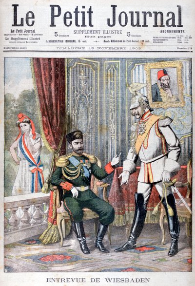 沙皇尼古拉斯二世和威廉二世皇帝会议，1903年，德国威斯巴登 作者 不明