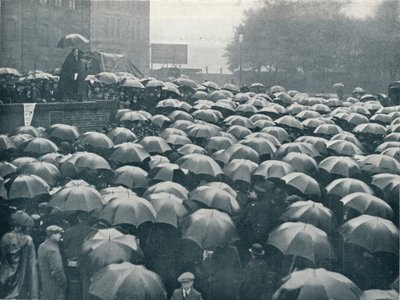 卢西塔尼亚沉没后于1915年在伦敦塔希尔举行的商人会议 作者 不明