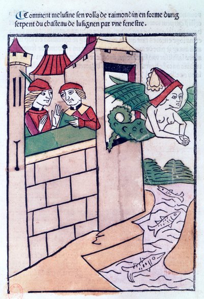 Melusine飞走了，1478年 作者 不明
