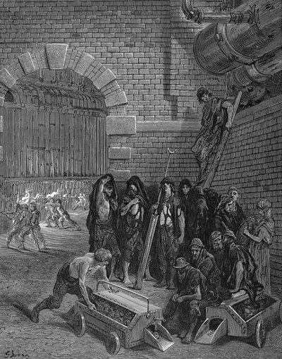 拉比斯·加斯加斯（Lambeth Gasworks），男子因反击而休假，1872年 作者 不明