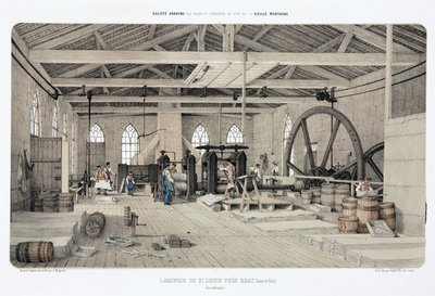Metals, Zinc Zinc rolling-mill, St Louis, near Bray, France 作者 不明