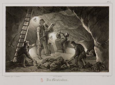 Mining, Metal Ores Miners, Germany, c 1851 作者 不明