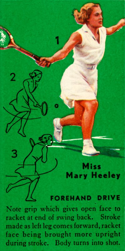 玛丽·希利小姐（Mary Heeley）-正手开车道，大约建于1935年。 作者 不明