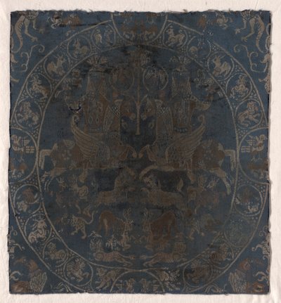 柏林Bahram Gur丝绸的现代复制c。 1895年。 作者 不明