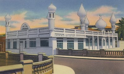 穆罕默德清真寺，西班牙港，特立尼达，BWI，c1940年代。 作者 不明