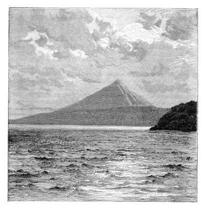 蒙巴乔火山和尼加拉瓜湖岸边，约建于1890年 作者 不明