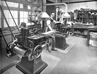 脚轮和定型部，1919年 作者 不明