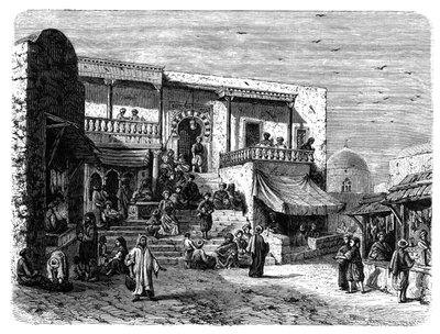 突尼斯西迪布赛义德（Sidi Bou Said）的摩尔咖啡屋，建于1890年 作者 不明