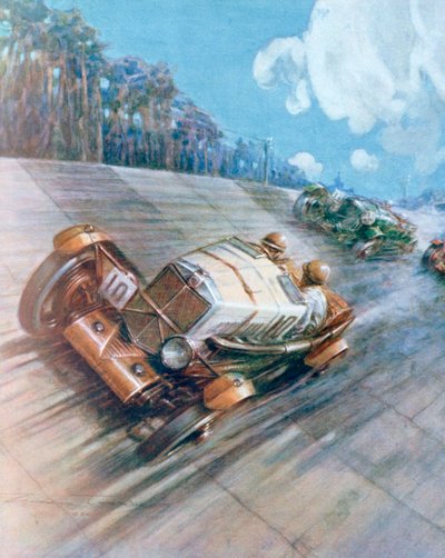 赛车，1930年 作者 不明