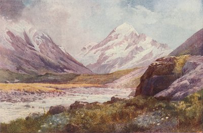 新西兰库克山（Mount Cook），1923年。 作者 不明