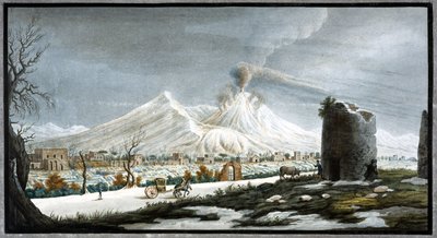 Mount Vesuvius erupting, Kingdom of Naples, winter 1767 作者 不明