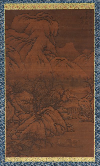 扫雪后的山川》，郭熙风格，明代，15世纪。 作者 不明